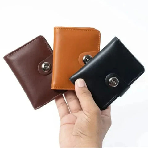 Magnetic Button Wallet