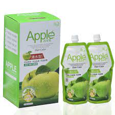 Black Apple Dye For Hair & Beard Ammonia Free Apple Hair Dye For Men Oroginal Set of 2-1000ML